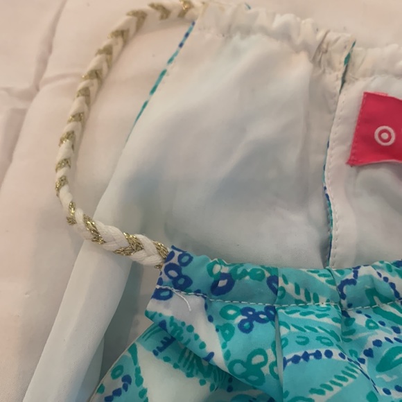 Lilly Pulitzer white top with blue shells and starfish - Picture 5 of 6